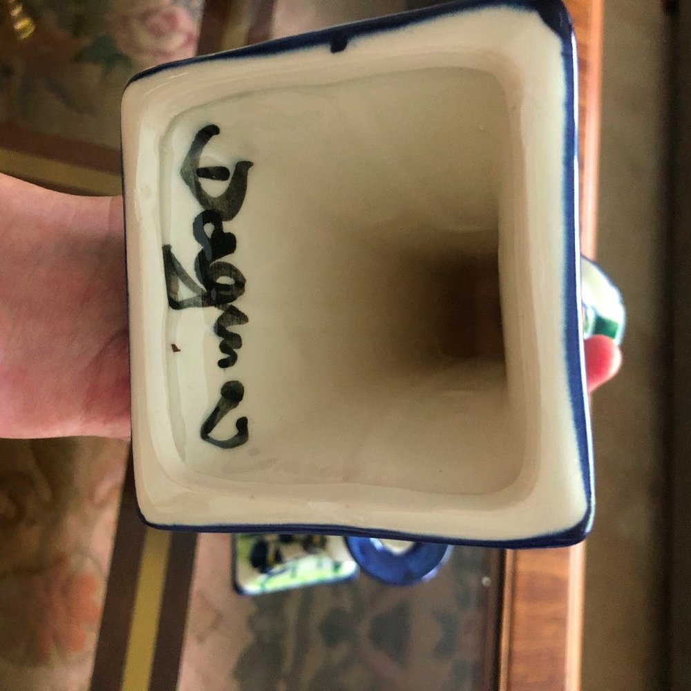 Handpainted candlesticks - Picture 2 of 5